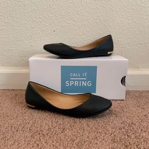 Black and Gold Flats